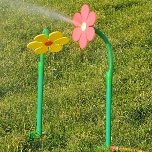 

lawn sprinkler automatic 360 rotating garden water sprinklers faux sun flower sprayer ground mounted garden sprinkler water jet