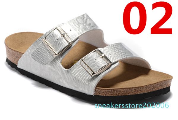 

arizona women's flat sandals women double buckle famous style summer beach design shoes genuine leather slippers 36-47