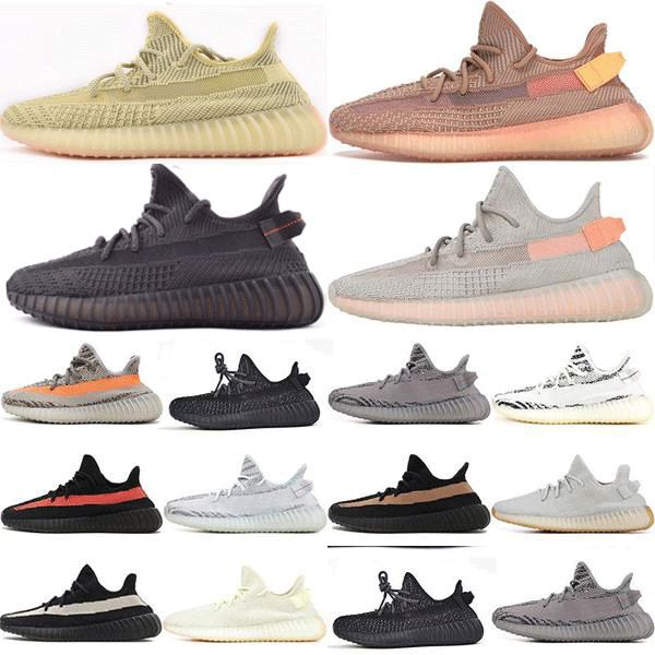 

new kanye west v2 men desinger stock x running shoes women trainers zebra static black bred cream white sesame sports zapatos sneakers