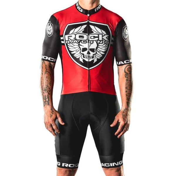 

2020 rock racing pro team cycling jersey maillot short sleeve summer mens uniform cycling bib shorts kits ropa de hombre, Black;blue