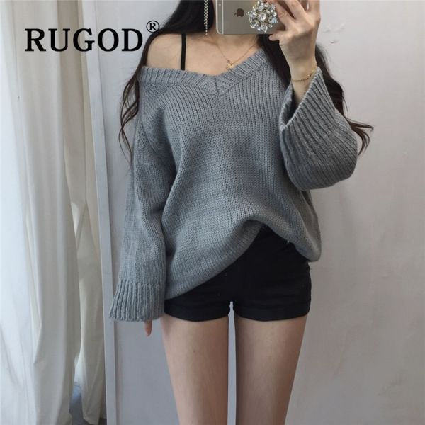 

rugod v-образным вырезом пушистый длинный свитер винтаж пуловер simplee перемычка плюс размер женщин элегантный трикотаж корейский стиль мод, White;black