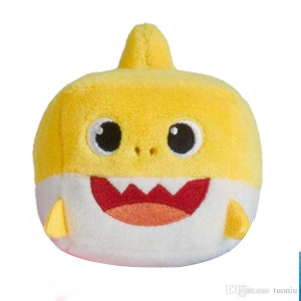 

2019 new plu h toy 3 color baby hark toy children cartoon mu ic hark pinkfong animal toy kid chri tma gift