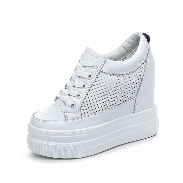 

sondr 2020 leather women's sports shoes with 11cm height increase in the thick bottom casual new women's muffin shoes xx-19