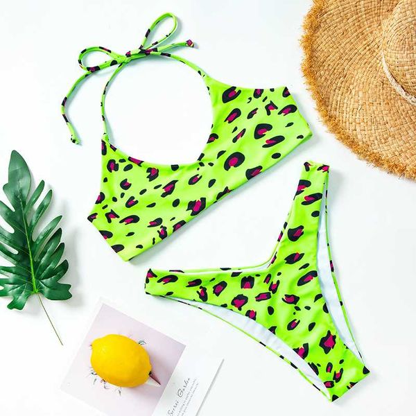 

leopard bikinis 2020 new arrrival brazilian bikini female swimsuit push up beachwear cut out swimwear biquinis