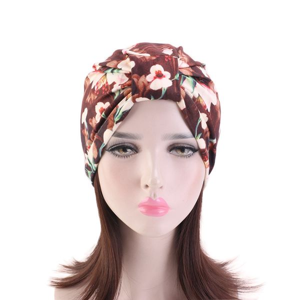 

muslim women bonnet hat turban printed cap chemo head wrap bandana scarf hair loss hat head ramadan beanies cover arab skullies evohr, White;black