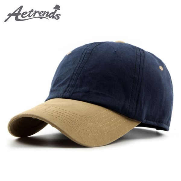 

aetrends] 2017 summer cotton baseball cap men women hats snapback caps z-5328, Blue;gray