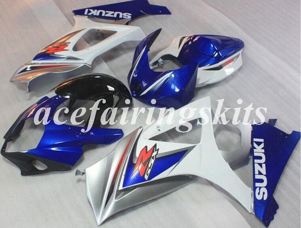 

4 gifts new abs motorcycle full fairings set fit for suzuki gsx-r1000 k7 2007 2008 07 08 bodywork set custom blue white