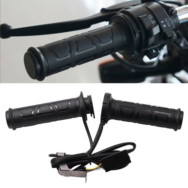 

motorcycle handlebars 22mm electric hand heated molded grips atv warmers motorcycle heating handle heated grips set accessories
