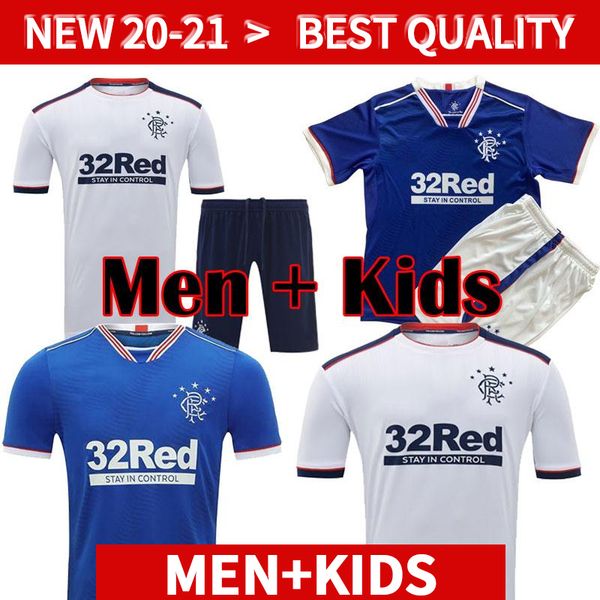 

2020 2021 glasgow rangers new soccer jerseys rangers black edition football shirts 20 21 blue men kids kits maillot de foot, Black;yellow