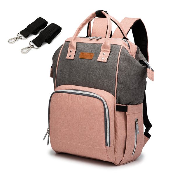 

new maternity diaper bag usb mommy nappy baby care backpack fashion travel nursing backpacks for mom multifunction stroller bags