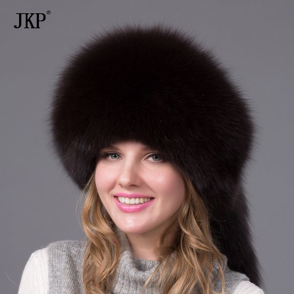 

women's fur hat female winter fur hat with leather 2018 solid new thick ladies bombing cap hjl-06x, Blue;gray