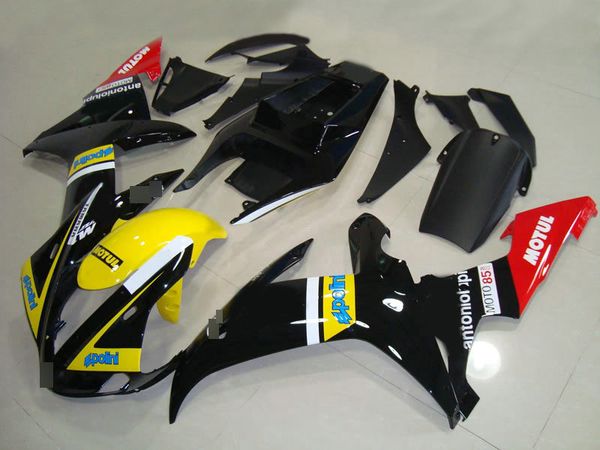 

new abs motorcycle bodywork full fairings kit for yamaha yzf r1 2002 2003 yzfr1 02 03 yzf-r1 red yellow black