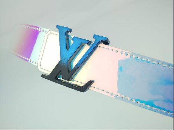 

new design leather belt men and women's fashion decoration leather belt high-end width 3.8 cm color 4 colors available, Blue;gray