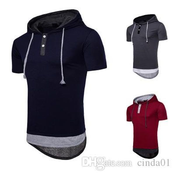 

мужчина clothings eur размер top тройник большой двор с капюшоном ярусы hip hop мужской футболка s-2xl high streetwear, White;black