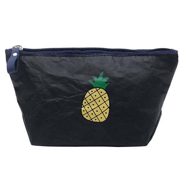 

new-washable kraft paper sundries storage bags women cosmetic handbag foldable travel bag home bags