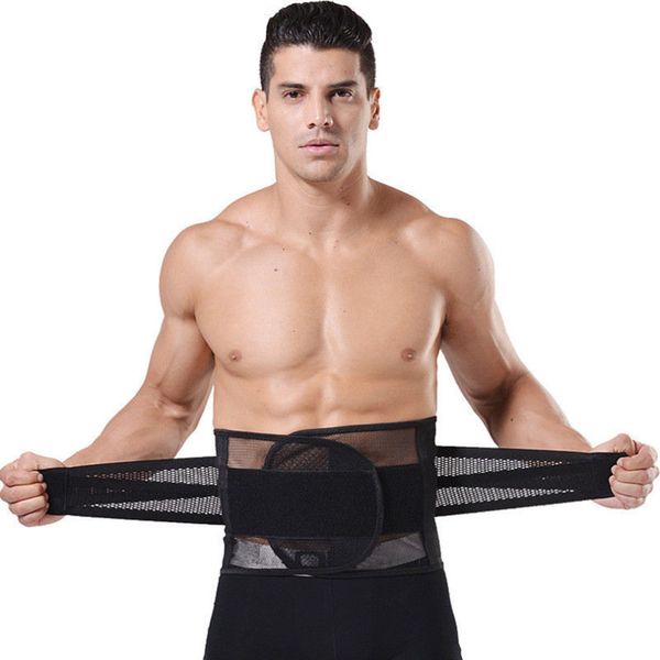 

new men belly waist shaper belt abdomen tummy trimmer cincher girdle burn fat s/m/l/xl/xxl/xxxl ing, Black;gray