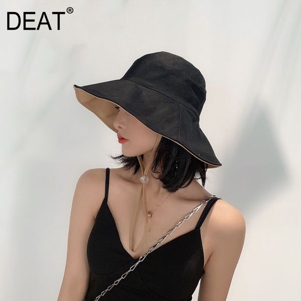 

deat] 2020 new autumn winter round dome double side wear 5 colors temperament fishermen hat women fashion tide all-match jr97