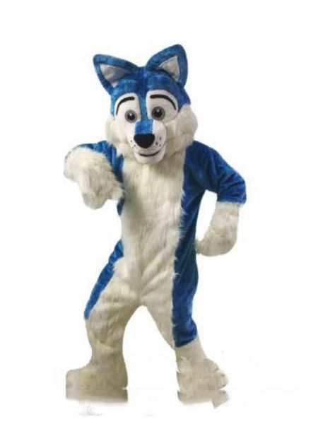 

Profe ional cu tom blue hu ky dog ma cot co tume cartoon wolf dog character clothe chri tma halloween party fancy dre