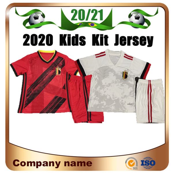 

19/20 kids kit belgium home soccer jersey 2020 #7 de bruyne #9 r. lukaku #10 e. hazard soccer shirt away #21 carrasco football uniform, Black