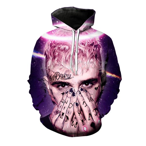 

lil peep rap 3d print hoody/tee shirts/sweatshirts/hoodies/pants men harajuku funny pullover streetwear hip hop tracksuit jacket, Black