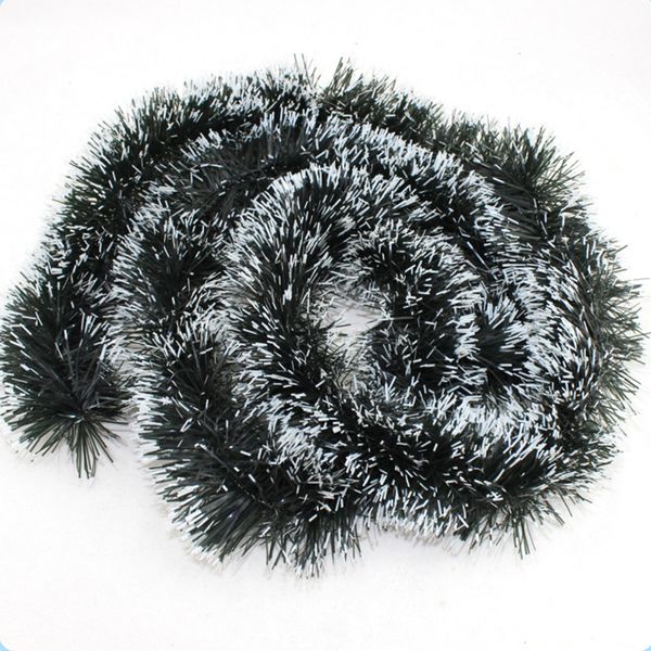 

christmas props ornaments white garland for christmas trees decorations 2m*6.5cm
