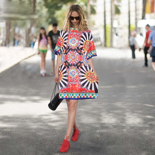 

women dress woman clothing 2019 summer women black floral printed girls cute straight midi sun striped dresses vestido style 2162, Black;gray