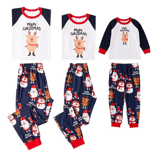 

Family Christmas Pyjamas 2019 Family Matching Наряды Mother Father Детская Одежда Устанавливает Мультфильм