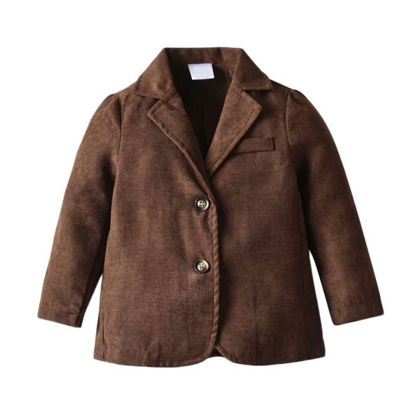 

cute boys coat autumn new boys casual comfortable gentleman outfits brown long sleeve cotton casual blazer jackets & coats, Blue;gray