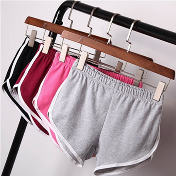 

2019 summer new summer shorts ladies casual shorts home elastic belt tight sports casual women's, White;black