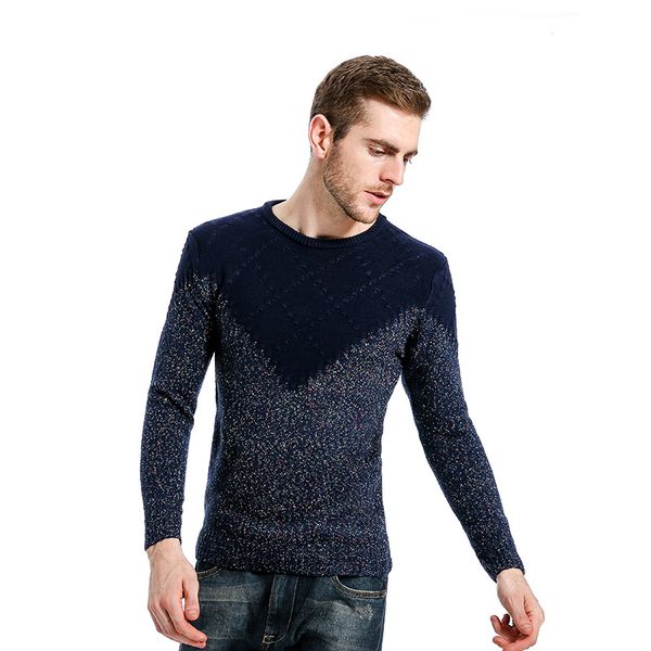 

casual sweaters patchwork male pullover smart fashion autumn slim windproof o-neck bottoming shirts homme men sweater, White;black