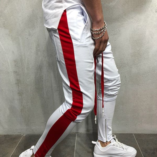 

multi white 2019 fashion new streetwear тренировочные брюки для мужчин причинная спортивная одежда pantstrendy мужские хип-хоп тренировочные, Black