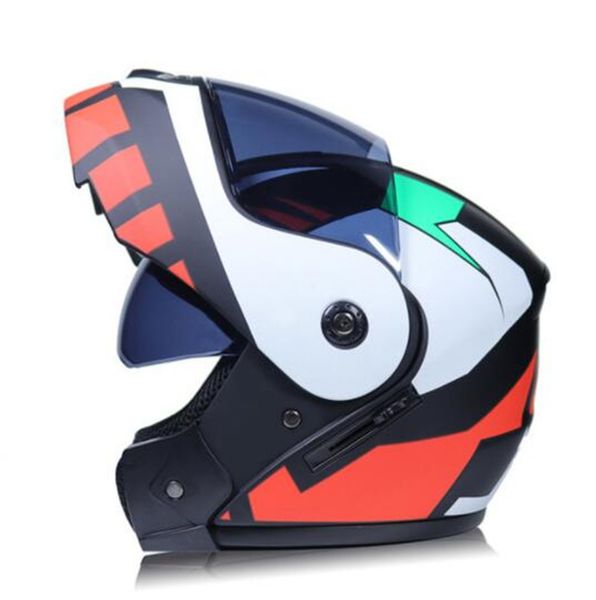 

motorcycle helmet racing modular dual lens motorbike moto helmet flip up full face helmets casco moto capacete casque