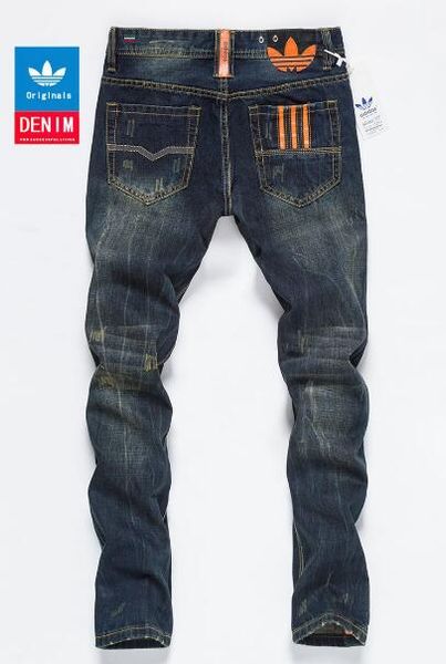 

men's distressed ripped skinny jeans fashion designer mens jeans slim motorcycle moto biker causal mens denim pants hip hop men jeans, Blue