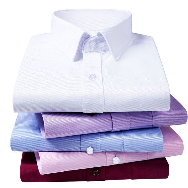 

men's dress shirts men 2021 long sleeve formal professional, White;black