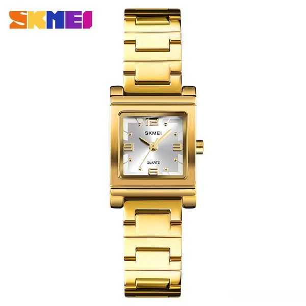 

skmei luxury women watch famous brands gold fashion creative bracelet watches ladies women wrist watches relogio femininos 1388, Slivery;brown