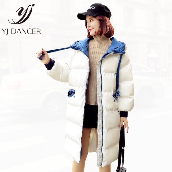 

long sleeve new 2018 fashion winter female warm coat new casual hooded collar women's europe america cotton clothing css150, Black