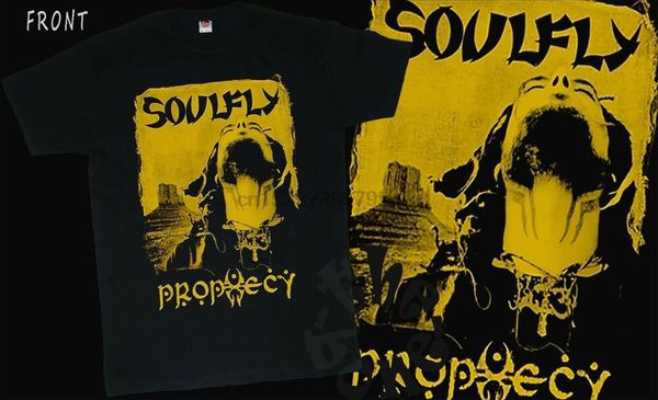 

soulfly - prophecy - american metal band t-shirt sizes s to 6xl, White;black