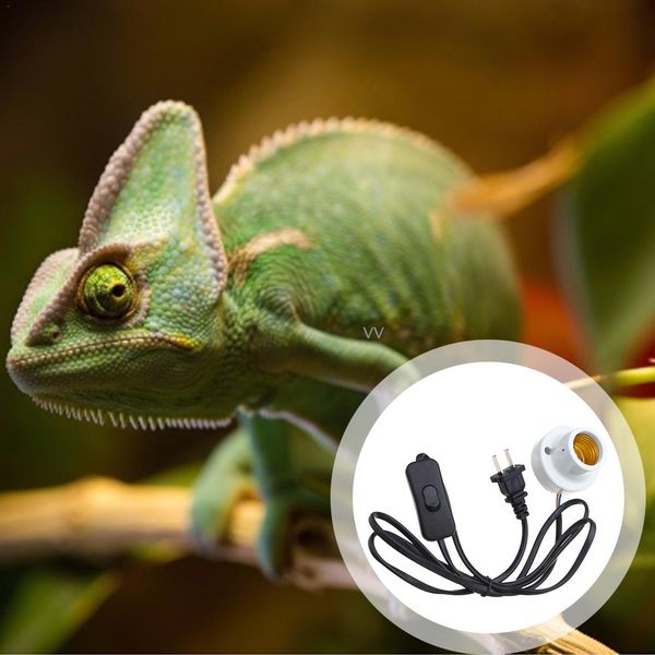 

e27 300w reptile lamp socket holder porcelain pet brooder turtle lizard reptile heating lamp light socket eu/us plug