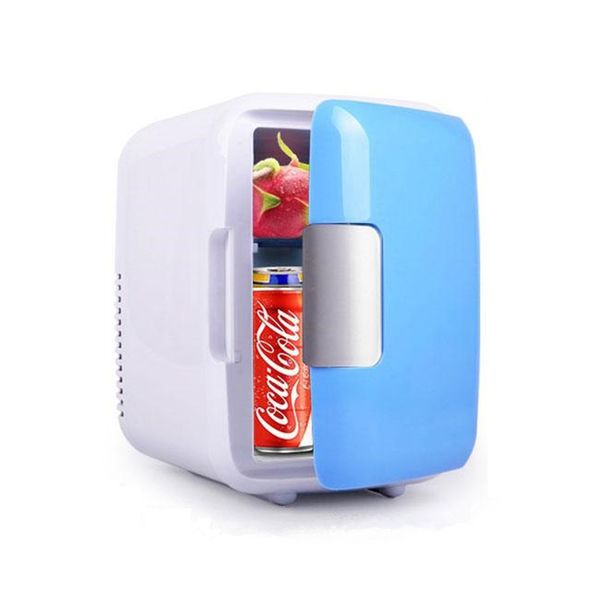 

4l mini portable car refrigerator 12v/220v 50w car use quiet low noise er cooling warmer heating fridge box can beer cooler