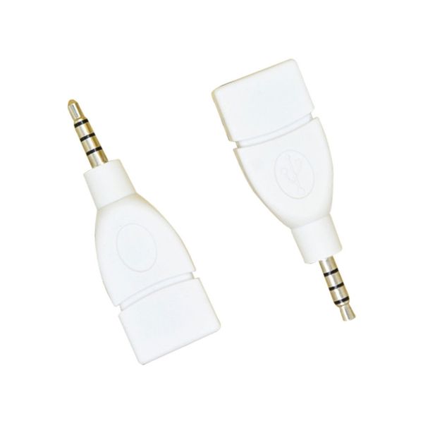 

new converter adapter usb 2.0 female to 3.5mm male aux audio durable car plug jack