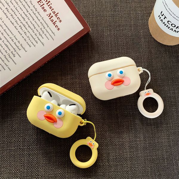 

korea cartoon cute sausage mouth brunch brother protection headphone cover for apple airpods pro 3 soft silicone earphone cases