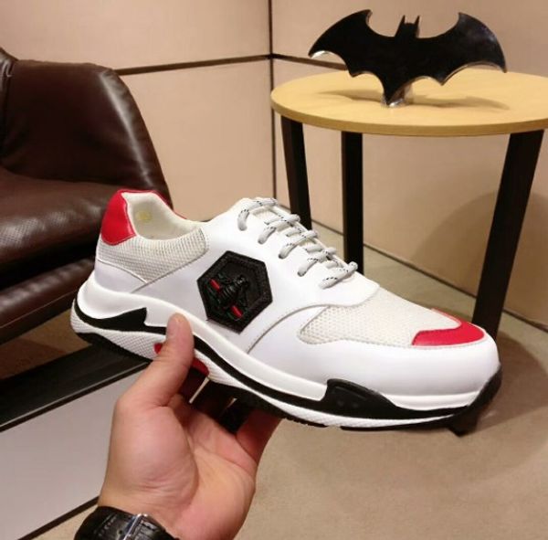 

rhyton vintage trainer flat shoe with mouth print new vintage trainer men designer casual shoes oversize sneakers black white