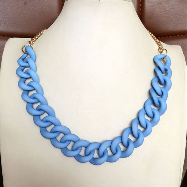 

ng new link chain necklace, collar fashion necklace, wholesale necklace, Silver