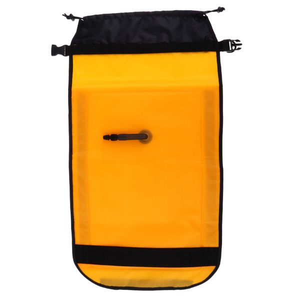 

dual chamber inflatable paddle float bag for sea kayak paddle yellow