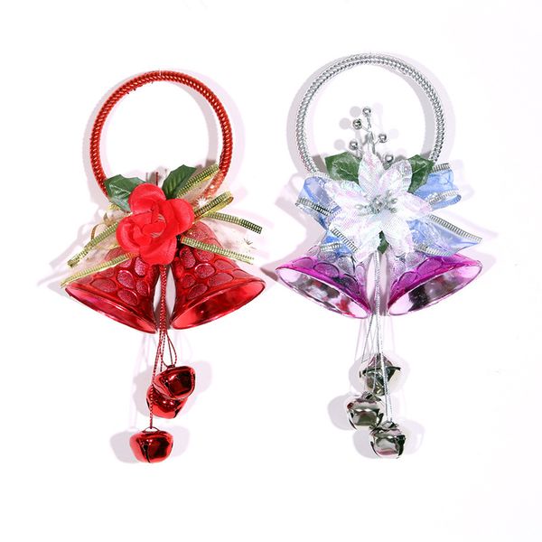 

2 pcs bell pendant hanging decoration ornaments for christmas tree home party jingle bells ciondoli alberi di natale h99f