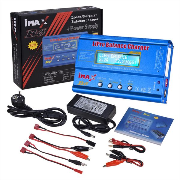 

selling imax b6 80w 6a battery charger lipo nimh li-ion ni-cd digital rc balance charger discharger + 15v 6a adapter