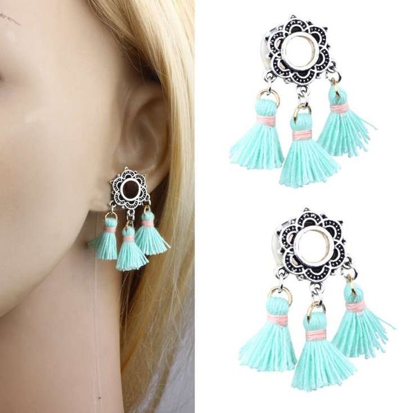 

man woman ear gauge fashion jewelry gift tunnels plugs ear plug drop shipping, Silver