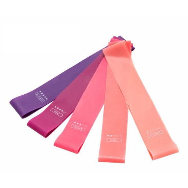 

5 pcs fitness elastic bands rubber resistance bands yoga set training elastic rubber training equipment wholesale