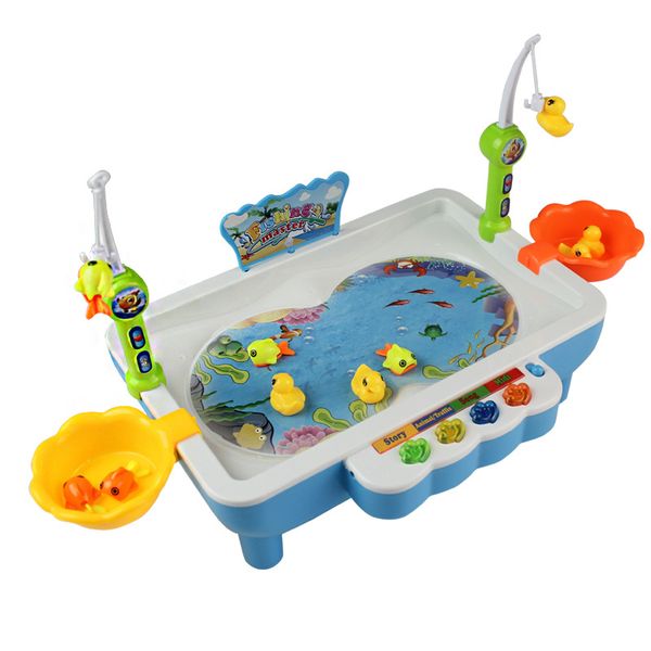 

electric magnetic fishing toys km68016 kids toy with music light educational children's toy