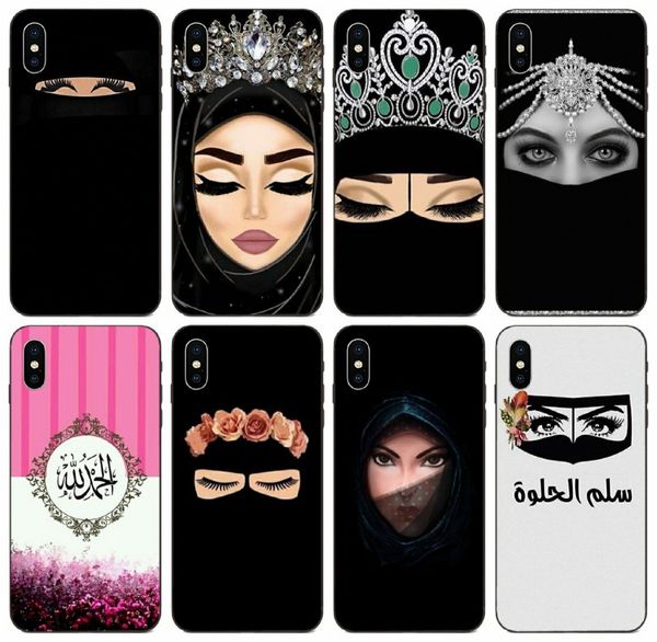 

tongtrade] арабская женщина чехол для iphone 11 pro max x xs 8s 7s 6s 5s plus galaxy a30s a40s a50s honor play 3 sony xperia z1 корпус высо